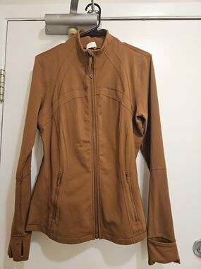 lululemon athletica Women's Camel Brown Full-Zip Utility Jacket